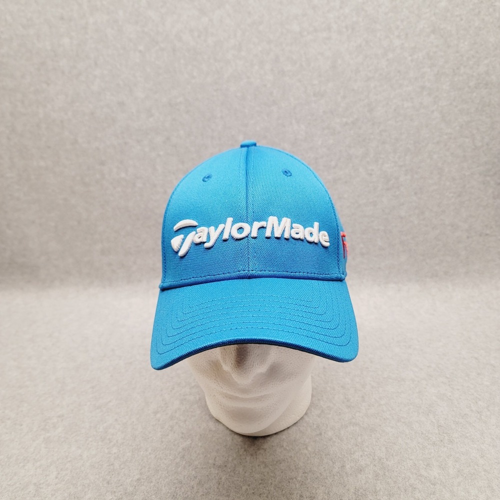 TaylorMade Adult Aeroburner R15 Men's Golf Hat Blue Strapback Baseball Cap Logo
